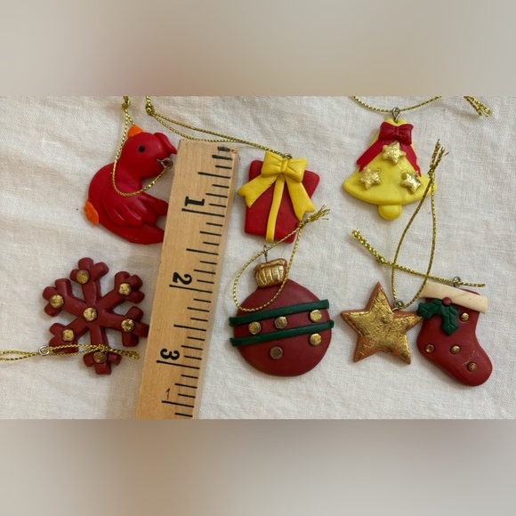 Christmas Ornament set, polymer clay - Picture 7 of 12